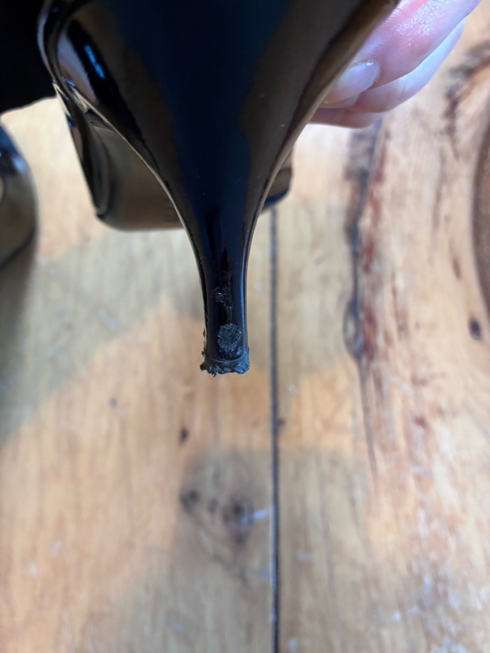 Salvatore Ferragamo Black Patent leather Carla Pumps - Picture 7 of 12